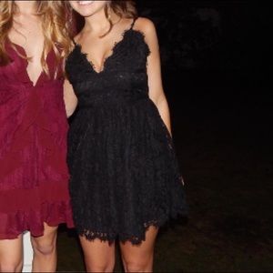 Revolve NBD black lace dress
